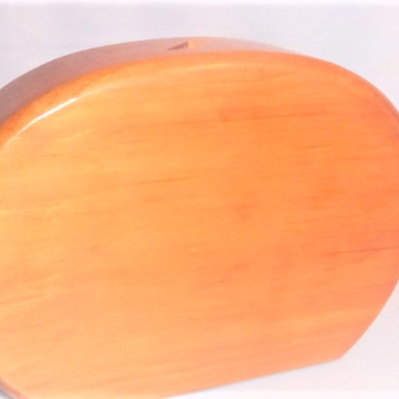 Hand Carved Wood BANK Loonie Bank Coin Collection Saving Handmade Wood Bank - Picture 4 of 5